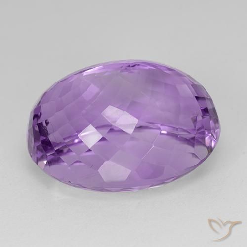 Amethyst Gemstone in 22 x 17.7 mm Size for Sale, Amethyst Stone in Purplish Violet Color