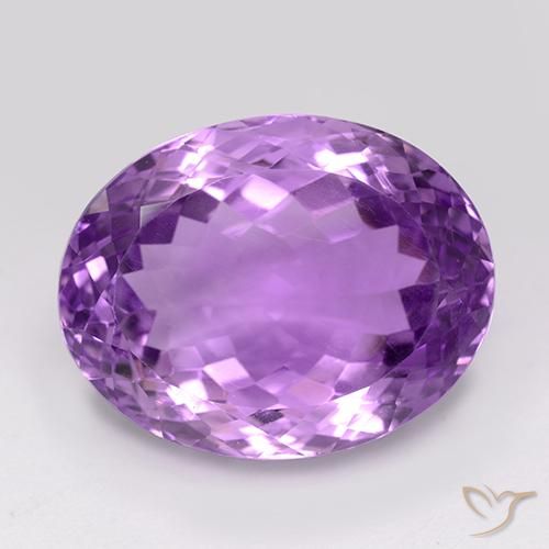 25.76ct Natural Pinkish Violet Amethyst, Oval, VVS