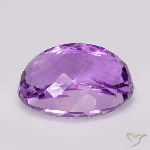 Amethyst Gemstone in 20.7 x 16.4 mm Size for Sale, Amethyst Stone in Pinkish Violet Color