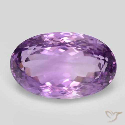 26.39ct Natural Medium Purplish Violet Amethyst, Oval, VVS