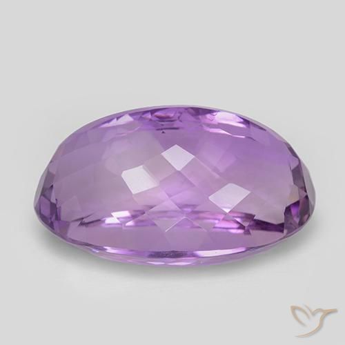 Amethyst Gemstone in 22.7 x 14.4 mm Size for Sale, Amethyst Stone in Medium Purplish Violet Color