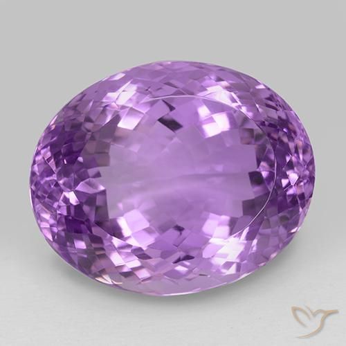 29.78ct Natural Medium Purplish Violet Amethyst, Oval, VVS