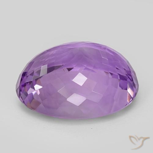 Amethyst Gemstone in 23.9 x 18.7 mm Size for Sale, Amethyst Stone in Medium Purplish Violet Color