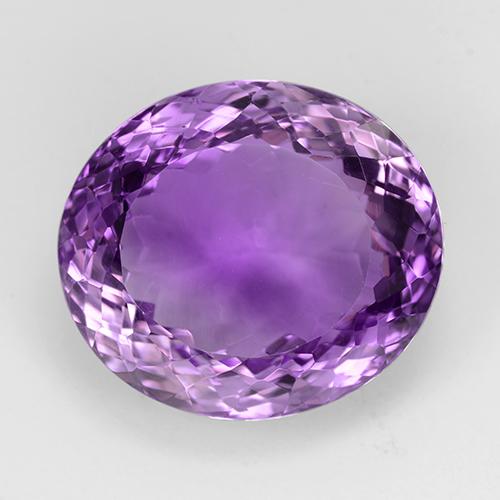 Deep Purplish Violet Аметист Камень - 26.1ct Овальная Португальская Огранка (ID: 509143)