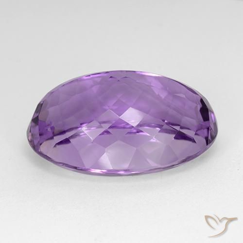 Amethyst Gemstone in 23.9 x 16.6 mm Size for Sale, Amethyst Stone in Purplish Violet Color