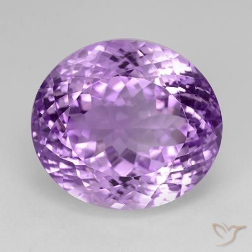 30.39ct Natural Purplish Violet Amethyst, Oval, VVS