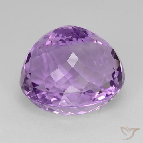 Amethyst Gemstone in 19 x 16.9 mm Size for Sale, Amethyst Stone in Purplish Violet Color