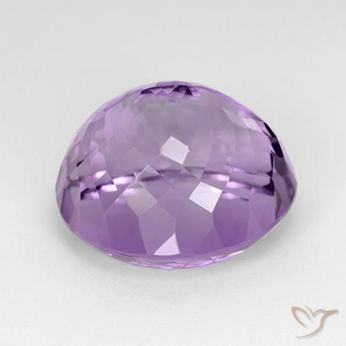 Amethyst Gemstone in 18.4 x 16.5 mm Size for Sale, Amethyst Stone in Purplish Violet Color
