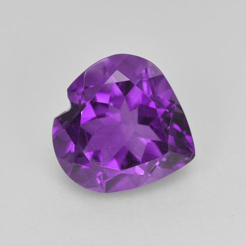 Medium Violet Аметист Камень - 1.5ct Фасетная огранка формы Сердце (ID: 514987)