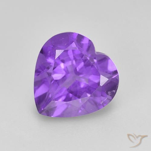 Violeta claro medio Amatista Gema - 1.8ct Forma de corazón (ID: 514992)