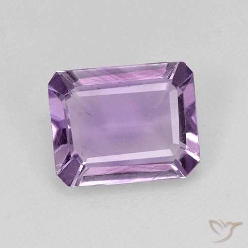 1.79ct Natural Medium Violet Amethyst, Emerald Cut, VS