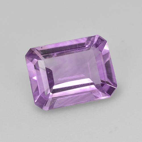 Medium Pinkish Violet Amethyst Edelstein - 1.8ct Octagon Stufenschliff (ID: 515012)