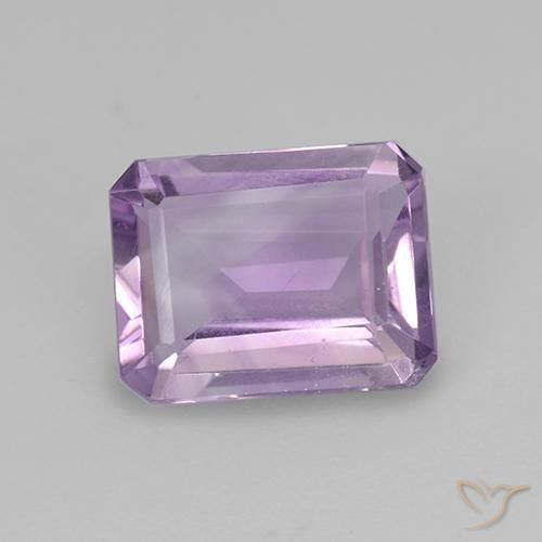 1.93ct Natural Medium-Light Violet Amethyst, Emerald Cut, VS