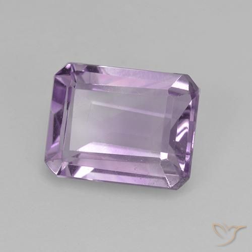 1.93 ct Violet Amethyst Stone, Natural Amethyst in Octagon Step Cut Shape for Sale