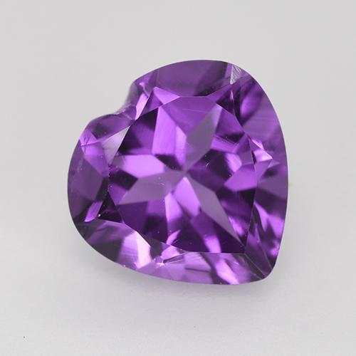 Intense Violet Ametista Gem - 1.7ct Cuore sfaccettato (ID: 515392)