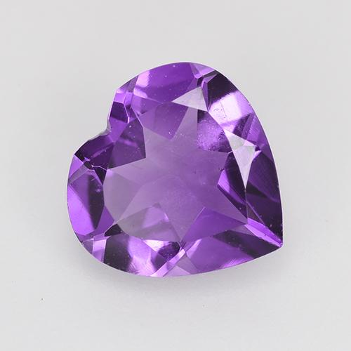 Vivid Violet Аметист Камень - 1.4ct Фасетная огранка формы Сердце (ID: 515395)