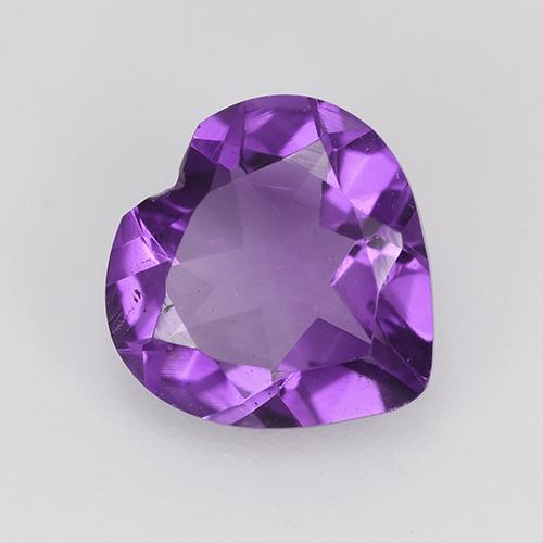 Violeta vívido Amatista Gema - 1.3ct Forma de corazón (ID: 515398)