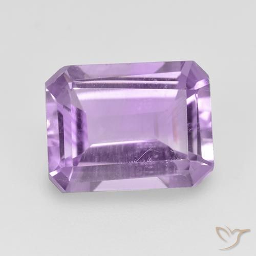 Medium Violet Amethyst Gem - 2.2ct Octagon Step Cut (ID: 515439)
