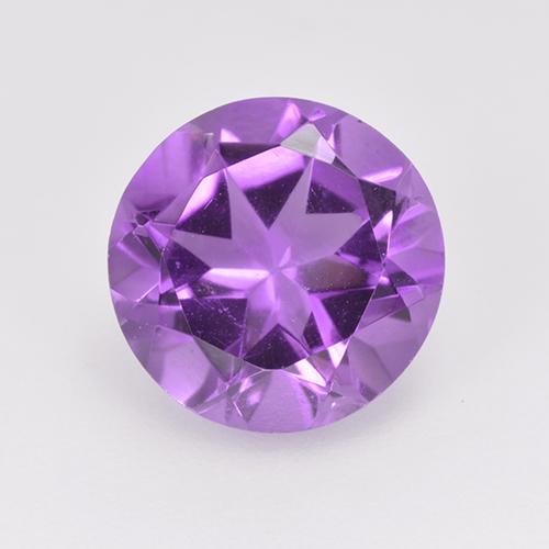 Violet moyen Améthyste gemme - 1.8ct Facette ronde (ID: 515523)