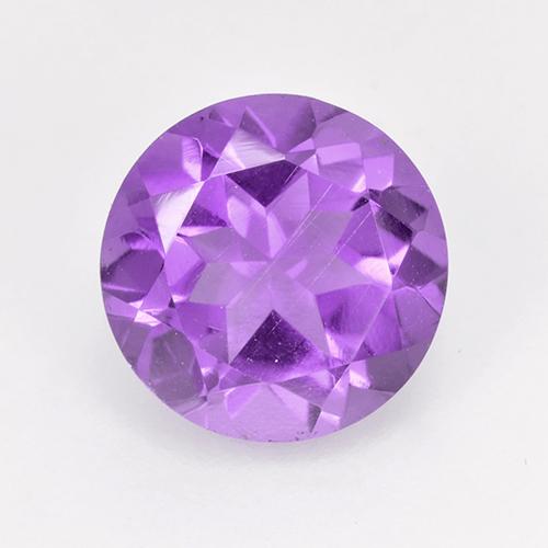 Vivid Violet Аметист Камень - 1.8ct Круглая Фасетная Огранка (ID: 515527)
