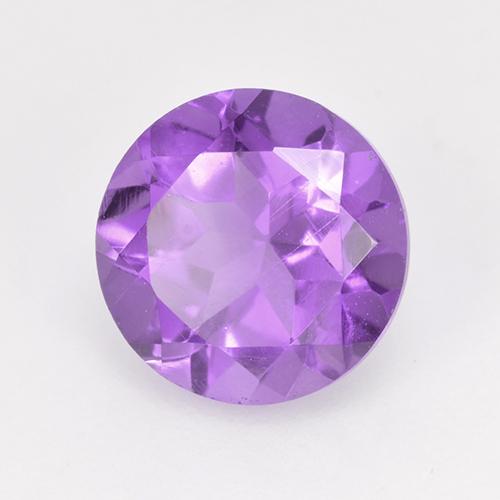 1.79 ct Violet Amethyst Stone, Natural Amethyst in Round Facet Shape for Sale