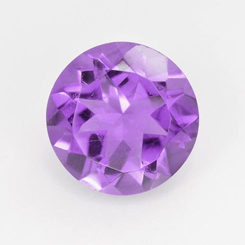 Violeta medio Amatista Gema - 1.7ct Faceta Redonda (ID: 515531)