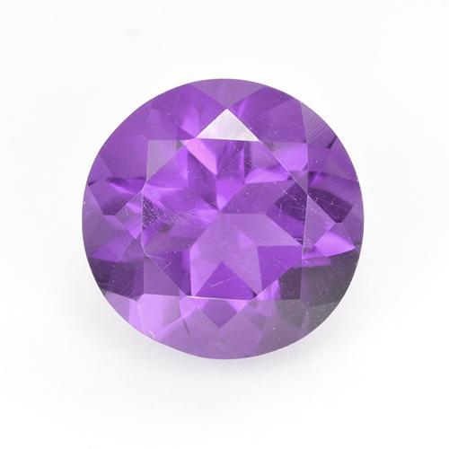 Intense Violet Amethyst Gem - 1.8ct Round Facet (ID: 515533)