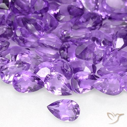 Best Amethyst for Cluster Earrings | Purple Amethyst, Pear Shape