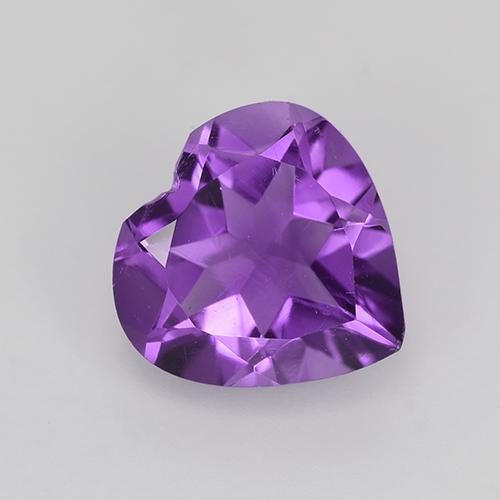 Violeta medio Amatista Gema - 1.6ct Forma de corazón (ID: 515908)