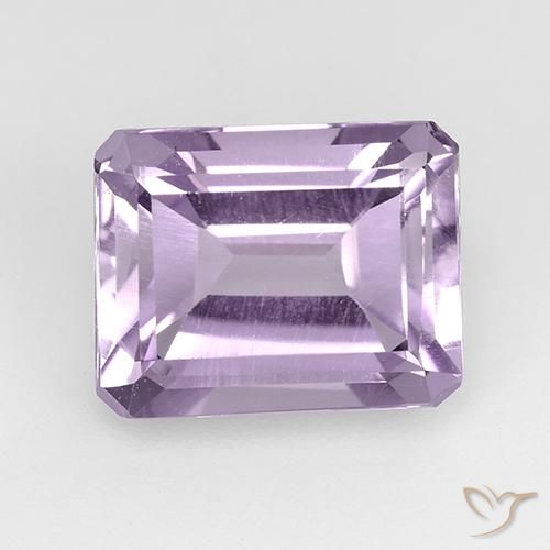 2.55ct Natural Light Violet Amethyst, Emerald Cut, VVS-VS