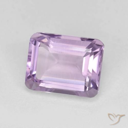 2.37 ct Violet Amethyst Stone, Natural Amethyst in Octagon Step Cut Shape for Sale