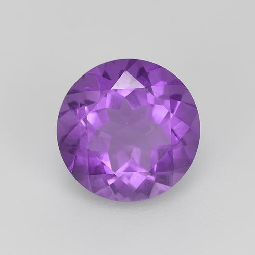 Vivid Violet Amethyst Gem - 1.8ct Round Facet (ID: 516237)