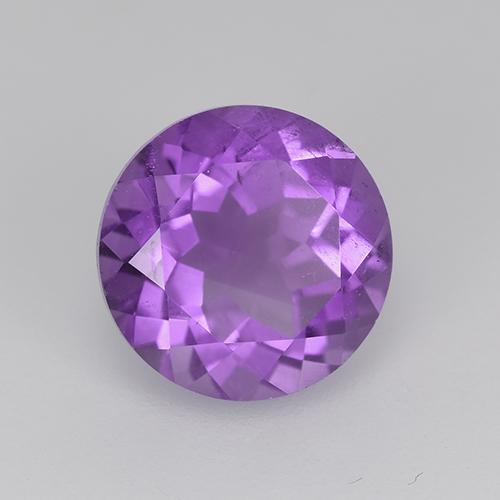 Intense Violet Аметист Камень - 1.9ct Круглая Фасетная Огранка (ID: 516243)