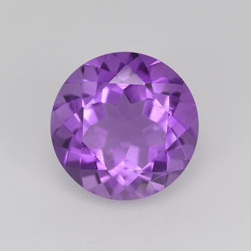 Violeta vívido Amatista Gema - 1.8ct Faceta Redonda (ID: 516244)