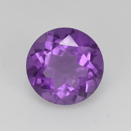 Vivid Violet Аметист Камень - 1.8ct Круглая Фасетная Огранка (ID: 516246)
