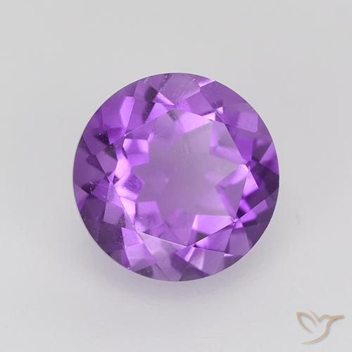 Violeta medio Amatista Gema - 1.8ct Faceta Redonda (ID: 516247)