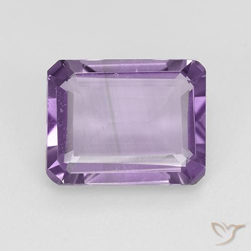 1.91ct Natural Medium Violet Amethyst, Emerald Cut, VVS