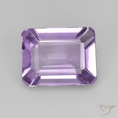 1.80ct Natural Medium-Light Violet Amethyst, Emerald Cut, VVS-VS