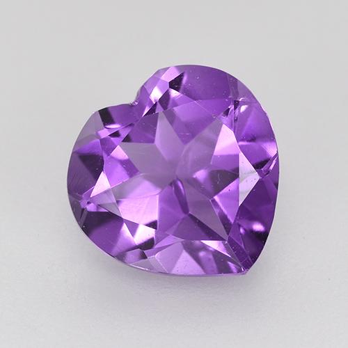 Violeta vívido Amatista Gema - 1.5ct Forma de corazón (ID: 516966)