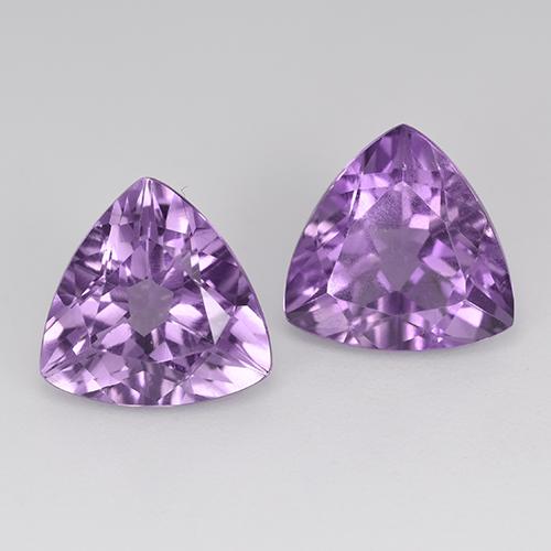 Iris Violet Amethyst Gem - 2.8ct Trillion Facet (ID: 517120)