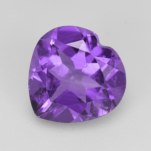 Violeta intenso Amatista Gema - 1.6ct Forma de corazón (ID: 517729)