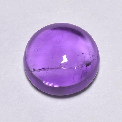 Medium Violet Аметист Камень - 2.1ct Круглый Кабошон (ID: 517916)