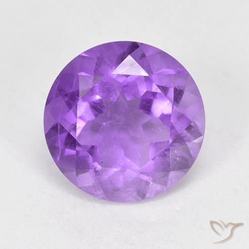 1.78ct Natural Medium Violet Amethyst, Round, VS