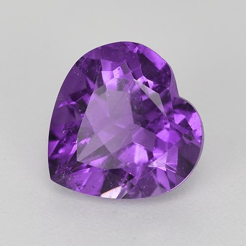 Medium-Light Violet Аметист Камень - 1.7ct Фасетная огранка формы Сердце (ID: 518245)