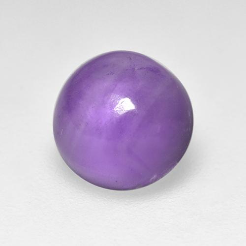Medium Violet Amethyst Gem - 1.4ct Round Cabochon (ID: 518921)