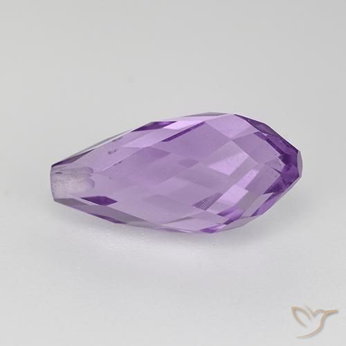 Amethyst Gemstone in 13.5 x 6.7 mm Size for Sale, Amethyst Stone in Deep Violet Color