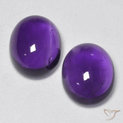 5.64ctw Natural Medium-Light Violet Amethyst, Oval, Transparent