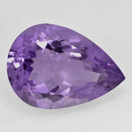 Violeta medio Amatista Gema - 9ct Corte en forma de pera (ID: 520370)