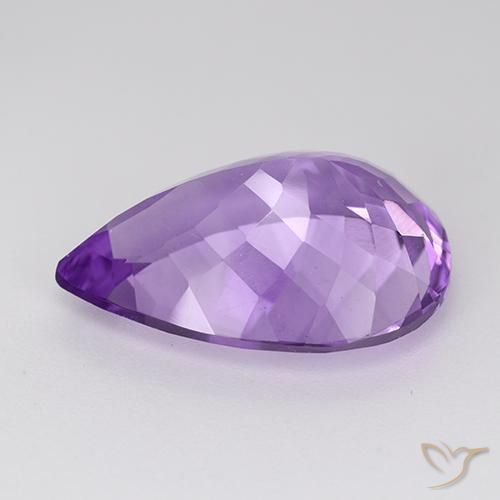 Amethyst Gemstone in 18 x 13 mm (calibrated) Size for Sale, Amethyst Stone in Medium Purplish Violet Color