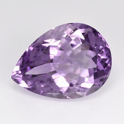 Eggplant Violet Amethyst Edelstein - 11ct Birnen Schliff (ID: 520593)